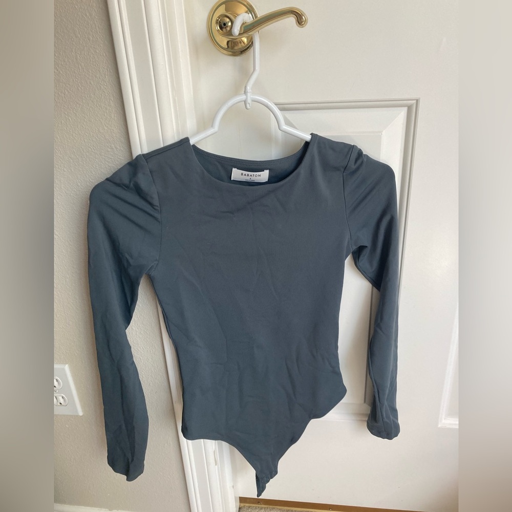 Aritzia Babaton Contour Crew Longsleeve Bodysuit